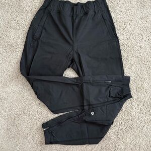 Lululemon Athletica Black Track Pants Convertible Joggers